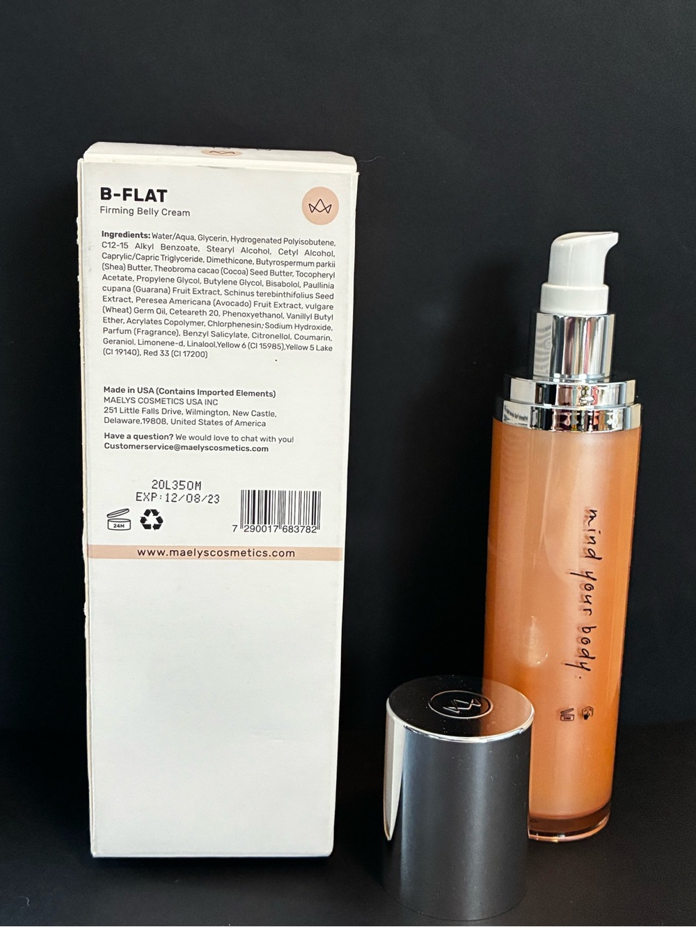 MAELYS B-FLAT Firming Belly Cream $53 MSRP Full Size 3.4oz / 100 ml NIB Exp ‘23 - Picture 6 of 9